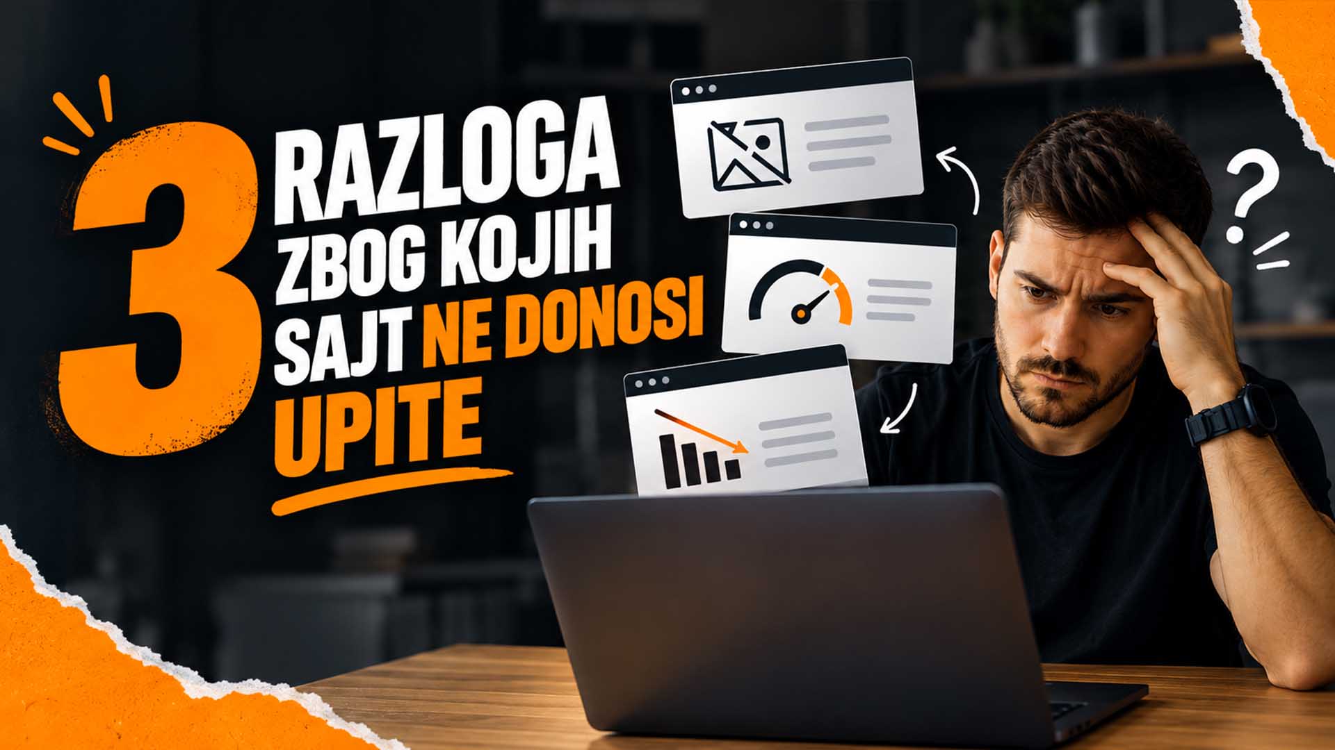 Mesingano recepcijsko zvonce samo na tamnom pultu, u uskom snopu svetla