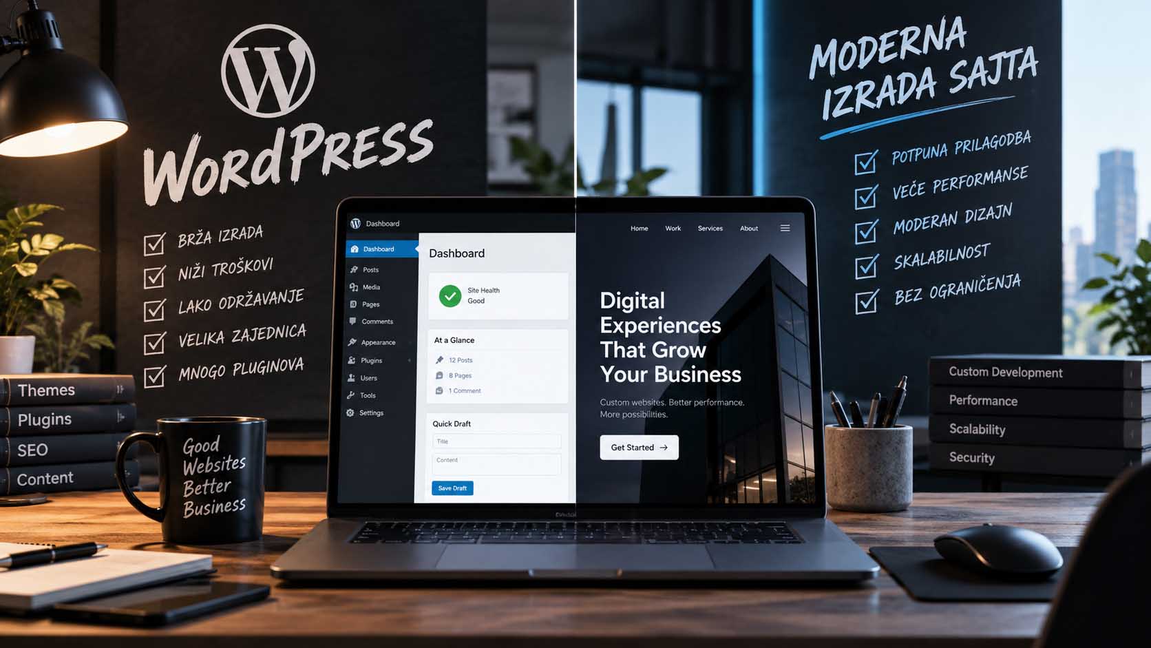 WordPress ili moderna izrada sajta — kako izabrati