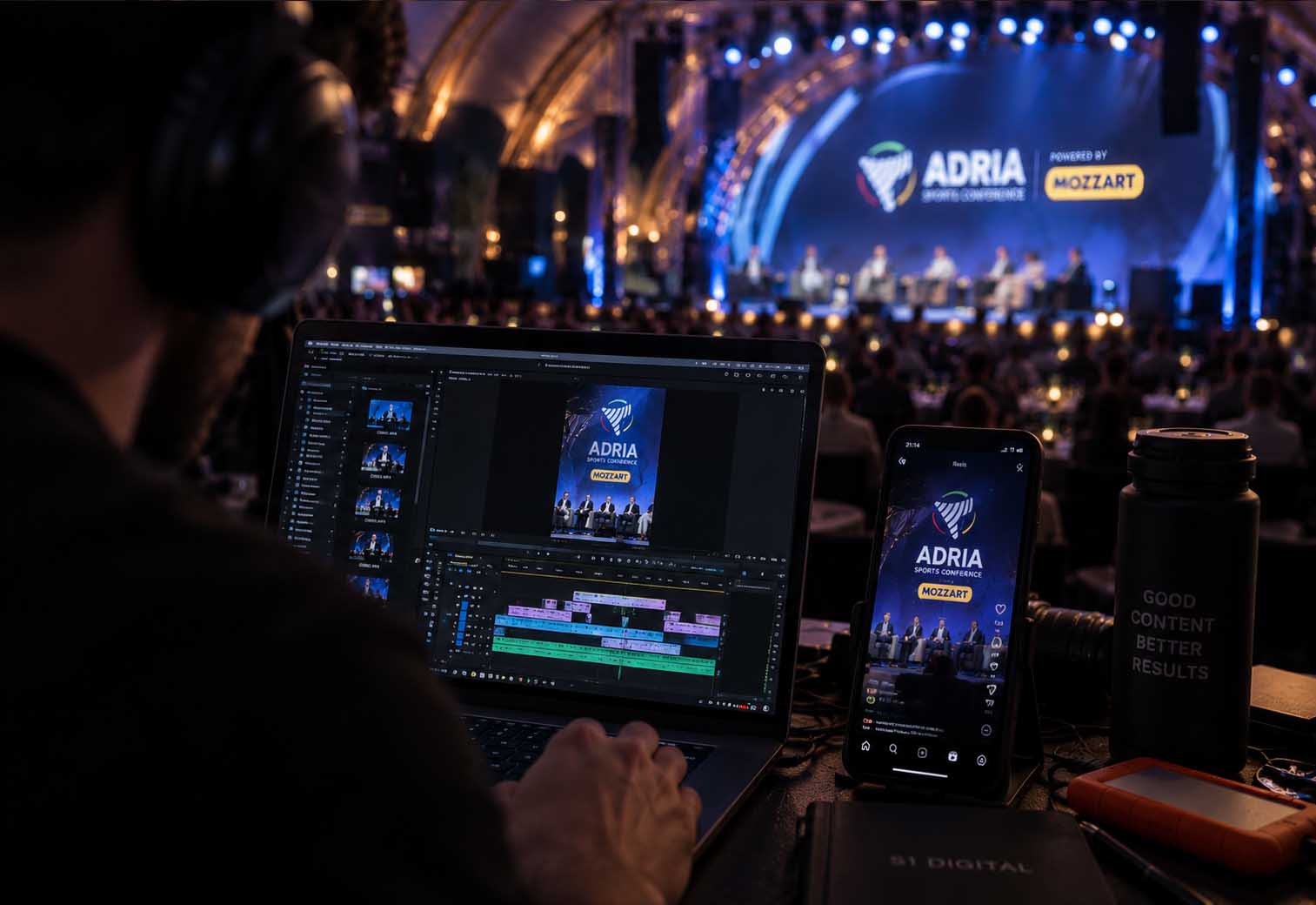 Montažer sklapa rils dok panel još traje, Adria Sports Conference 2026