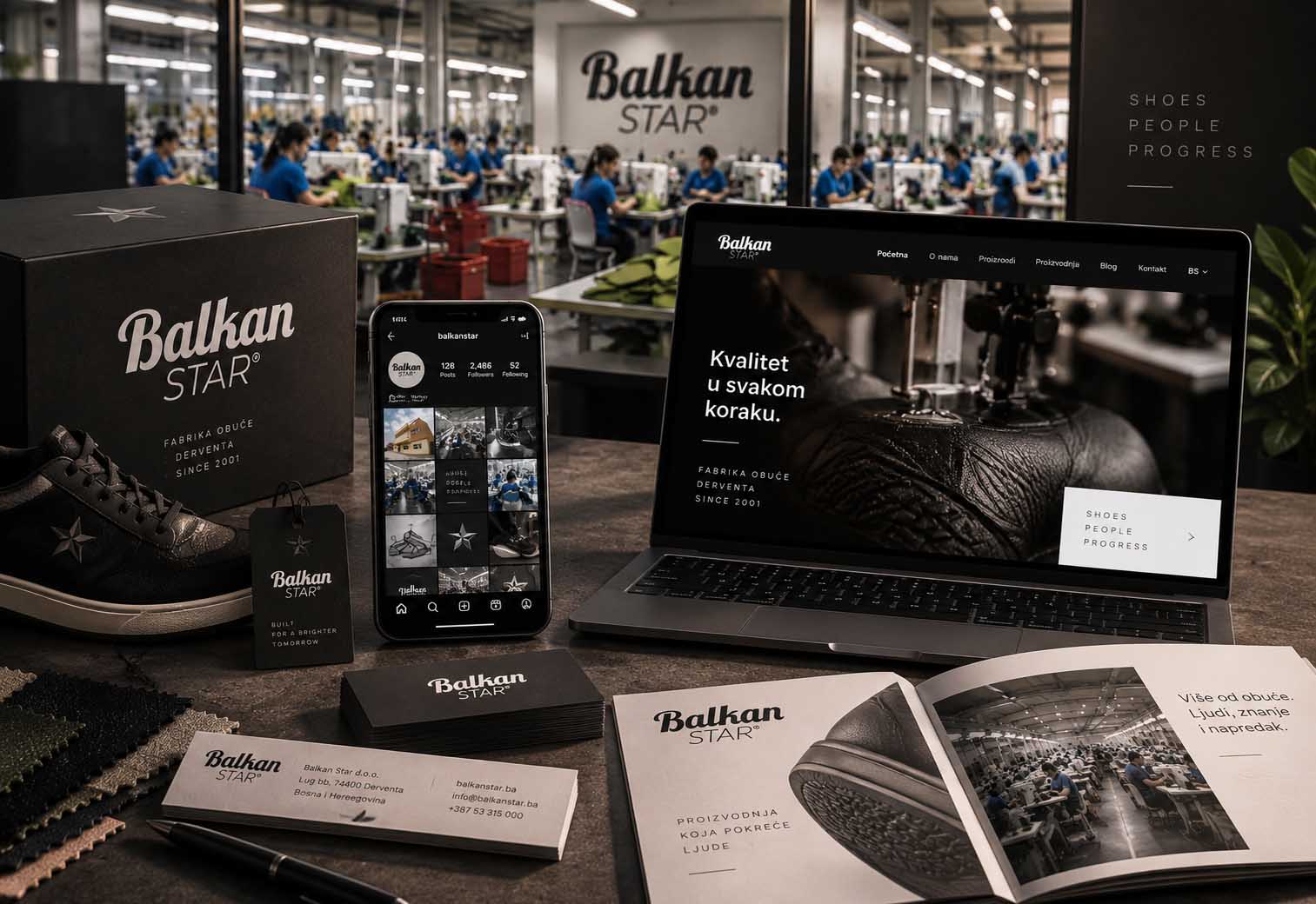 Sajt i Instagram Balkan Star prikazani u pogonu fabrike obuće