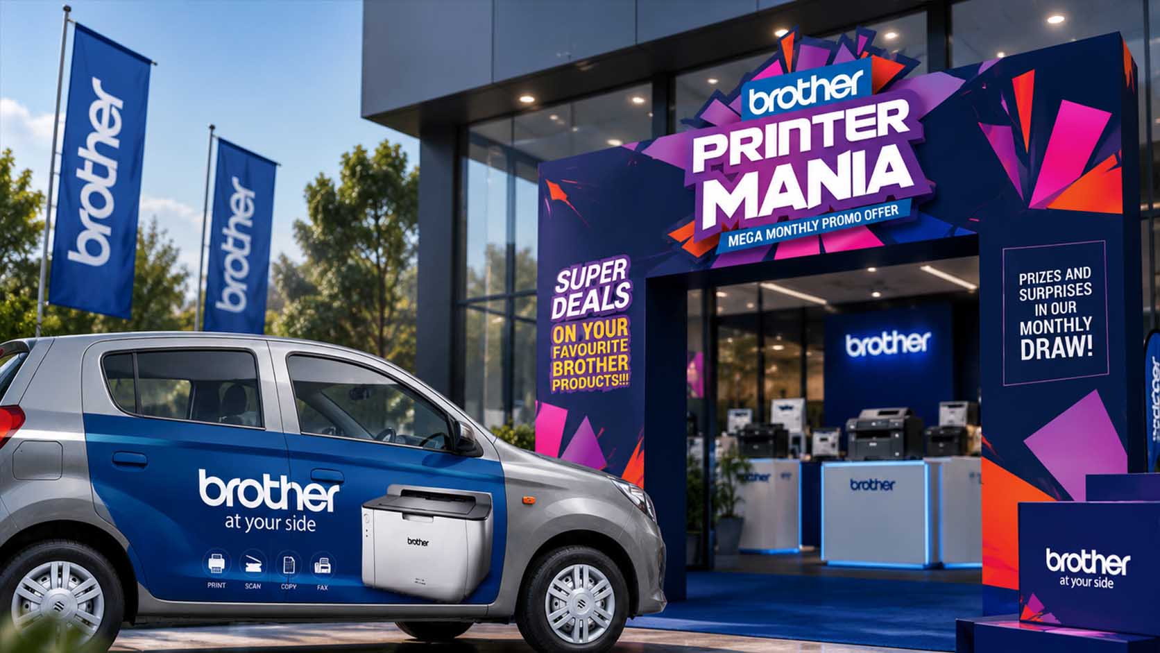 BROTHER — Kompletna vizuelna kampanja za Brother „Printer Mania“